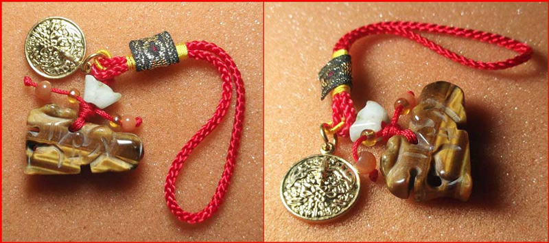 ปี่เซียะเรียกทรัพย์ หลวงพ่อพูลทรัพย์ วัดอ่างศิลา จ.ชลบุรี เนื้อศิลาทราย พร้อมเหรียญ ฮก รวยเหนือเมฆ-2