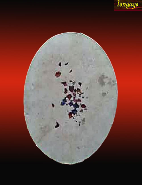 พระพรหมเนื้อผงหลังโรยพลอย ครูบากฤษณะ อินทสุวัณโณ รุ่นสร้างพระใหญ่ ท้าวมหาพรหม