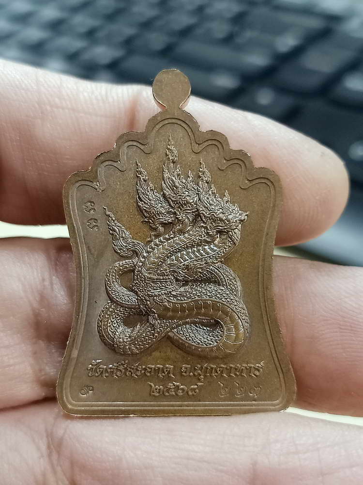 4-669 เหรียญฉลองมณฑป หลวงปู่ขาน สำนักปฏิบัติธรรมหนองอ้อ จ.มุกดาหาร 2568 กล่องเดิม