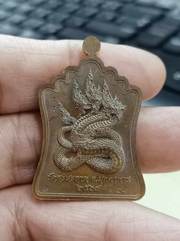 4-671 เหรียญฉลองมณฑป หลวงปู่ขาน สำนักปฏิบัติธรรมหนองอ้อ จ.มุกดาหาร 2568 กล่องเดิม