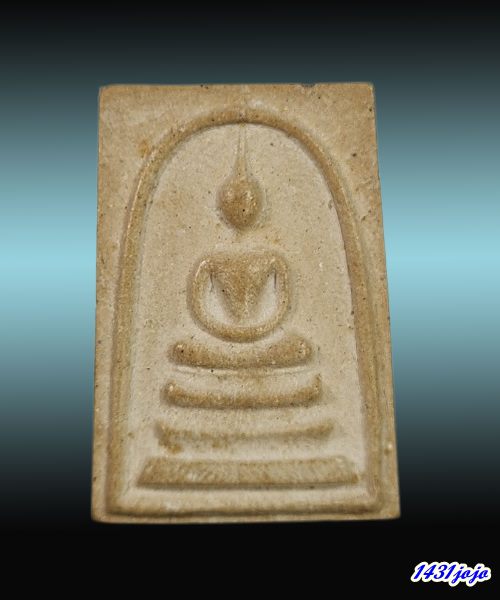 พระสมเด็จหลวงปู่ธูป วัดแค นางเลิ้ง (วัดสุนทรธรรมทาน) กรุงเทพ เนื้อผงน้ำมัน หลังยันต์ใบพัด