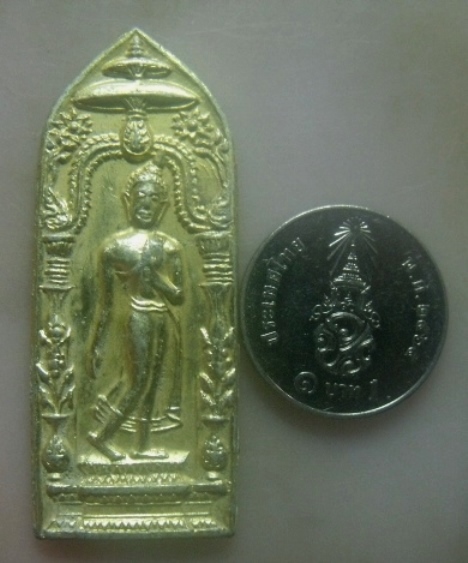 **เบาๆ**พระลีลากำแพงนิ้ว หลังใบโพธิ์ พุทโธ หลวงพ่อขอม วัดไผ่โรงวัว จ.สุพรรณบุรี ปี ๒๕๐๕**สวยๆ