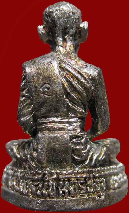 *รูปเหมือนเนื้อเงิน หลวงพ่อล้ง วัดห้วยจระเข้ นครปฐม*