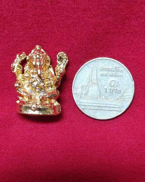 รูปหล่อพระพิฆเนศ กะไหล่ทอง (ไม่ทราบที่)