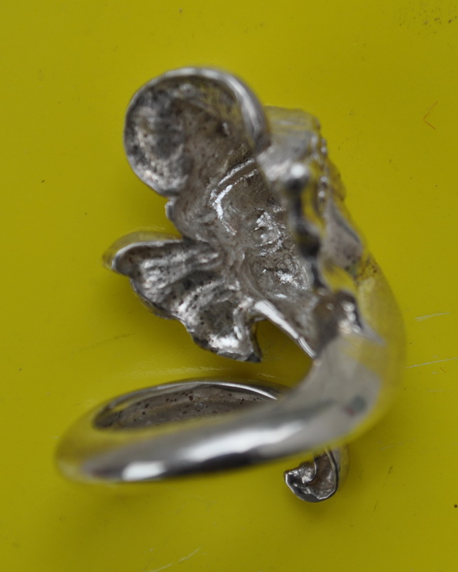 แหวนเงินพระพิฆเนศหลวงปู่ทองบัววัดโรงธรรมสามัคคี