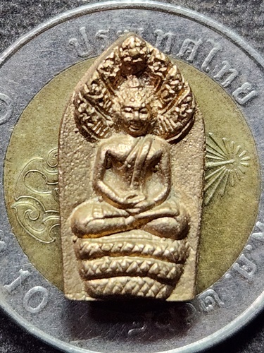  วัดแก้วเจริญ อ.อัมพวา จ.สมุทรสงคราม พระหล่อนาคปรก หลังเต่า หลวงพ่อหยอด ครบ7รอบ ปี2537 