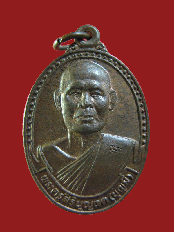 $ เหรียญหลวงพ่อบุญมี วัดม่วงคัน อ่างทอง ปี ๒๕๔๑ / เนื้อนวะ