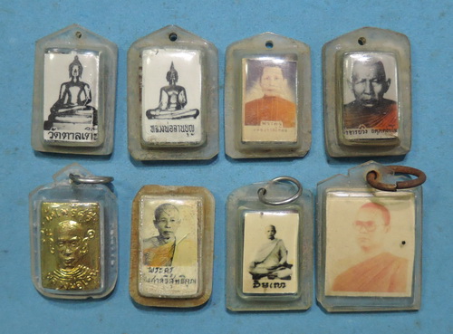 รวม รูปเกจิ หลังตะกรุด 3 กษัตริย์ จำนวน 8 รูป ราคาเบาๆ