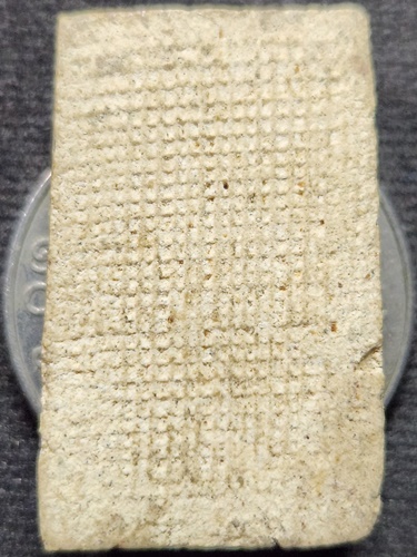 วัดใหม่หนองพะอง จังหวัดสมุทรสาคร  พระสมเด็จ หลวงพ่อทองอยู่ ฐานบัวฟันปลาหลังลายผ้า 