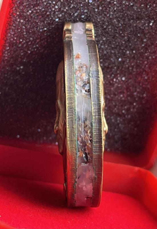 พระราชมงคลวชิรปัญญา(หลวงปู่อิ่ม) หลวงพ่ออิ่มวัดทุ่งนาใหม่ จ.นครศรีธรรมราช รุ่น มหาลาภ เนื้อทองทิพย์ซ