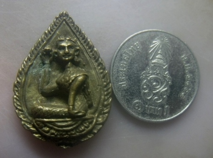 **เบาๆ**เหรียญหล่อนางกวัก วัดหนองกระโดน จ.นครสวรรค์**หลังยันต์ สวยๆ