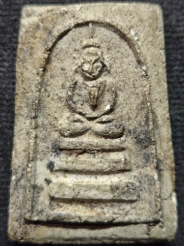  วัดพักตราราม (วัดใหม่ตาภักดิ์) จ.สมุทรสงคราม พระสมเด็จหลวงพ่อพัว พิมพ์ขัดสมาธิเพชร  2483