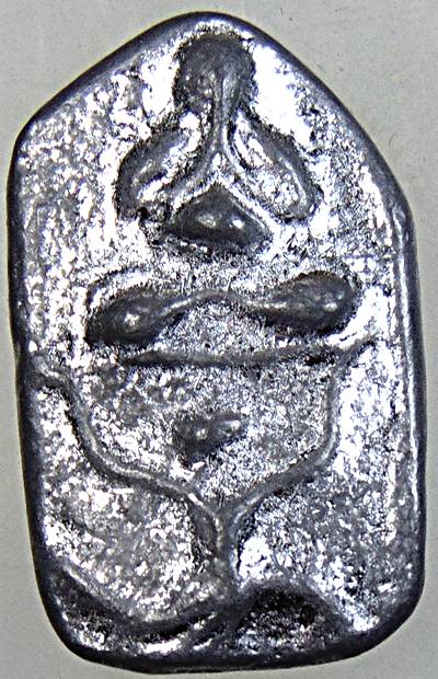 ๒๐ ปิดตาหลวงพ่อขัน วัดนกกระจาบ เนื้อตะกั่ว จารหลัง ย้อนยุค