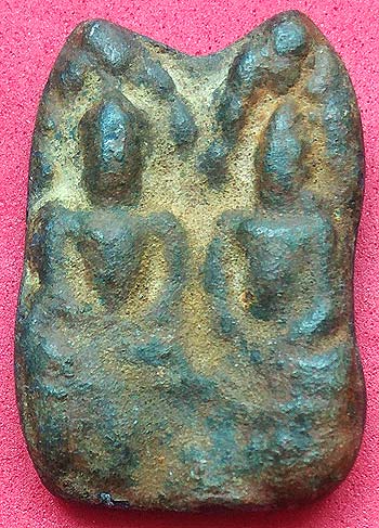 *นาคปรกคู่ สองหน้า เนื้อชิน*