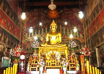 **เบาๆ**รูปหล่อหลวงพ่อศาสดา วัดสุวรรณาราม (วัดทอง) บางกอกน้อย กรุงเทพฯ**สวยๆ