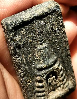 *พระกรุวัดท้ายตลาด พิมพ์เจดีย์ เนื้อใบลาน*