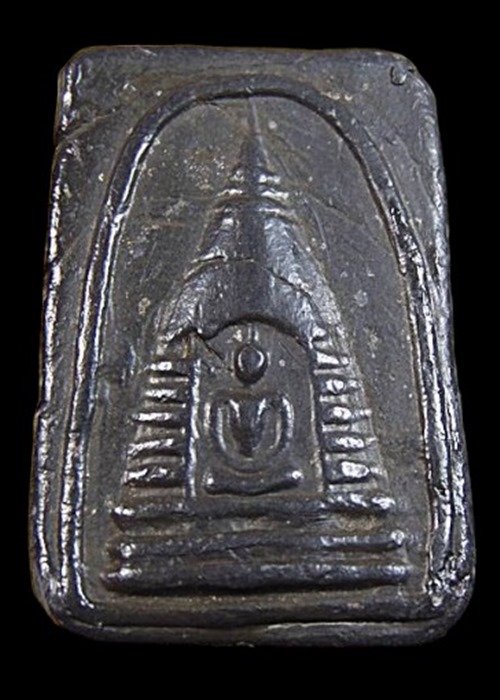 "เคาะเดียว"  พระสมเด็จในเจดีย์ เนื้อตะกั่ว ไม่ทราบที่