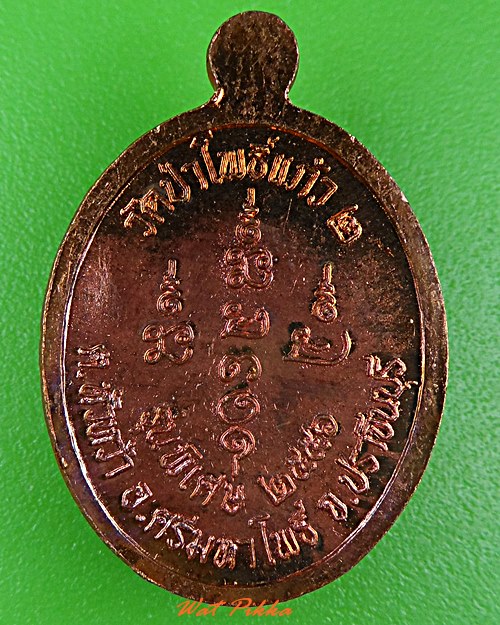 เหรียญเม็ดแตงหลวงปู่ผ่าน วัดป่าโพธิ์แก้ว๒ ปราจีนบุรี .5469.