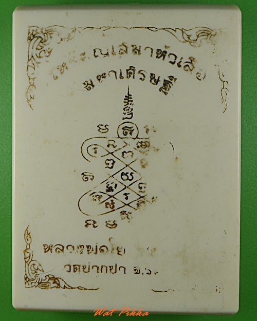 เหรียญเสมาหัวเสือหลวงพ่อใย วัดปากป่า ระยอง .5526.