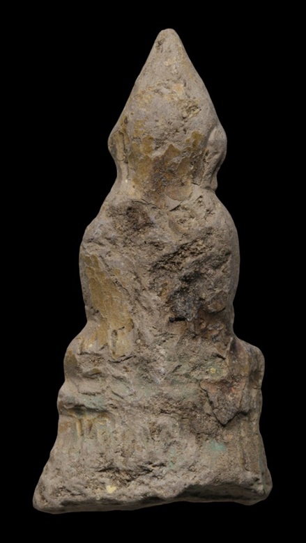 "เคาะเดียว" พระสมัยรัตนโกสินทร์ ปี 2325 - ปี 2500 ปางสมาธิ เนื้อดิน (ขนาดห้อยคอ) + บัตรรับรอง