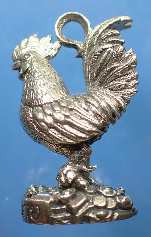 รูปหล่อพญาไก่รวยทรัพย์ พ่อหลวงล้าน วัดขนาย รุ่นเศรษฐีเงินล้าน ๕๕ "โค๊ด ๒๘๓ ล้าน" สวยกริ๊บ*28