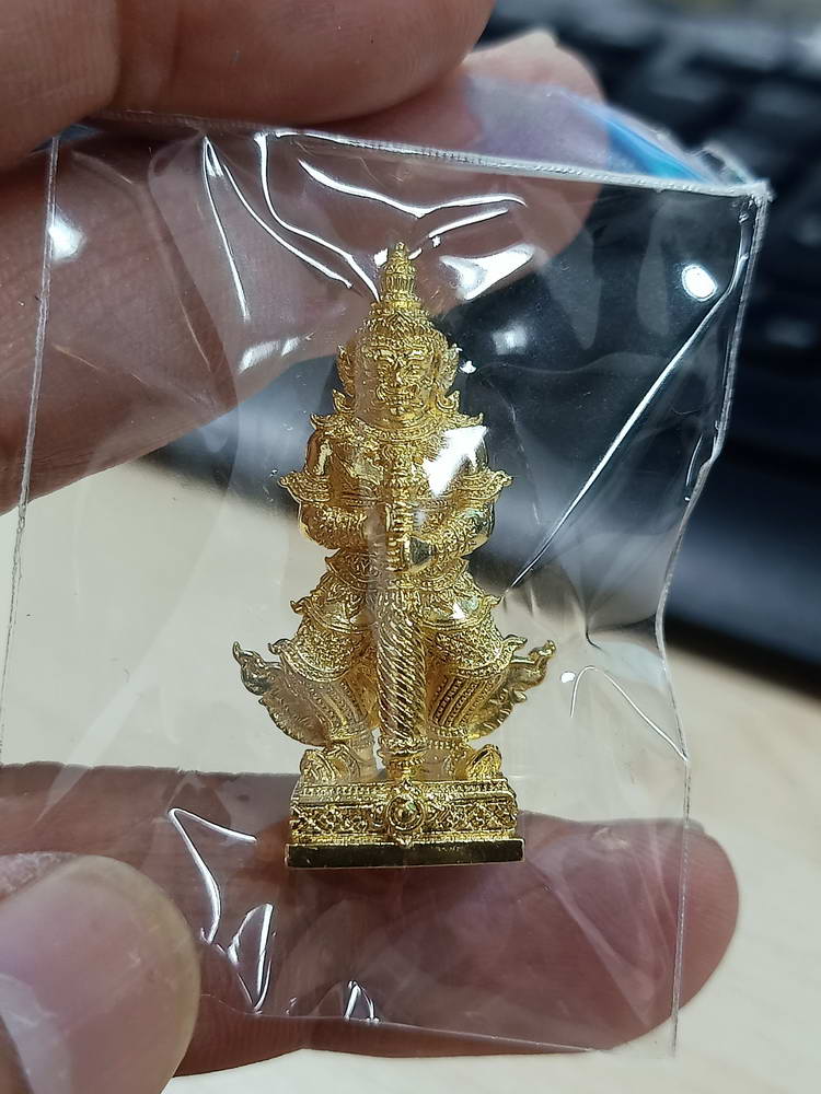 4-613 ท้าวเวสสุวรรณ ยกฐานะ ทองนำโชค หลวงพ่อทอง สุทฺธสีโล วัดบ้านไร่ จ.นครราชสีมา 2564 กล่องเดิม