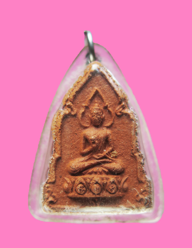 พระผงประทานพร หลวงพ่อสนิท วัดลำบัวลอย เลี่ยมเดิม