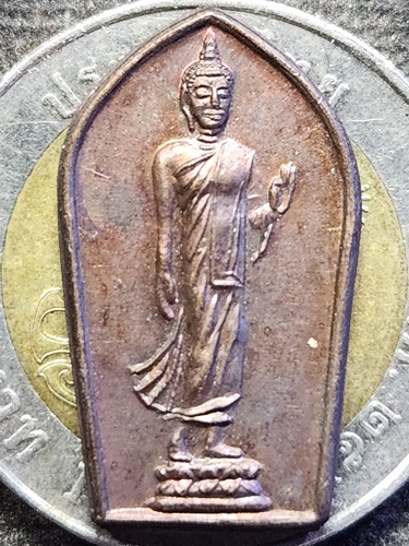 วัดอโศการาม จังหวัดสมุทรปราการ เหรียญพระเจ้าอโศกมหาราช ที่ระลึกงานหล่อพระรูป  ปี 2538