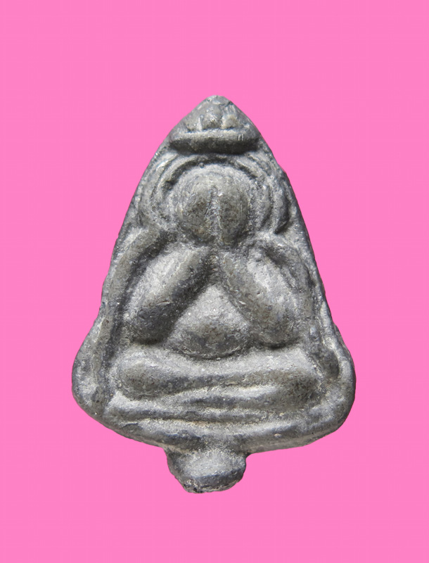 พระปิดตา เนื้อตะกั่วเข้าปรอท หลังจารเต็ม อาจารย์ฝั้น อาจาโร ปี 16