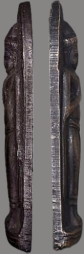 *พระร่วงยืนหลังรางปืน วัดพระธาตุดอยสุเทพ เชียงใหม่ ปี๒๕๑๕ เนื้อทองแดงรมดำ เจดีย์จม รางทะลุ*