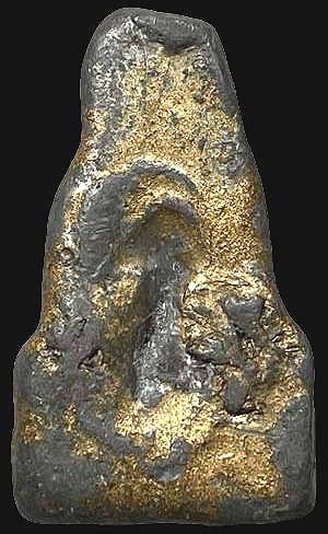 *หลวงพ่อทวดเหยียบน้ำทะเลจืด เนื้อชินตะกั่วทาทองบรอนซ์ *