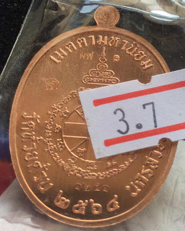 หลวงพ่อพัฒน์ ปุญฺญกาโม วัดห้วยด้วน จ.นครสวรรค์ รุ่น เจริญพรกลาง