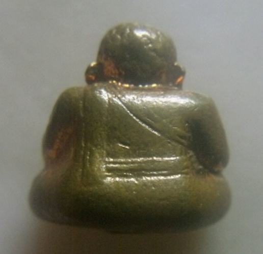 **เบาๆ**รูปหล่อพระสังกัจจายน์ เนื้อโลหะผสม ใต้ฐานอุดผง**ตอกโค้ด + หมายเลข สวยๆ 