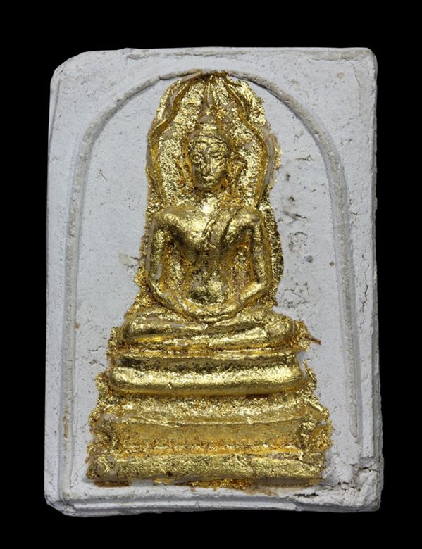 "เคาะเดียว" พระสมเด็จหลวงพ่อกึ๋น ปี 2489 เนื้อผง วัดดอนยานนาวา กรุงเทพมหานคร พร้อมบัตรรับรอง