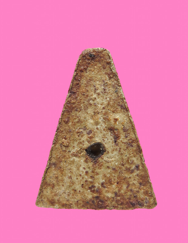 พระผงฐานผ้าทิพย์ หลังฝังเพชรหน้าทั่ง