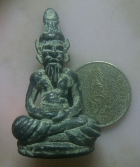 **เบา​ๆ​**รูปหล่อพระฤาษี เนื้อสำริด เก่าๆ เนื้อจัด ไม่ทราบที่**สวยๆ เชิญชมครับ 