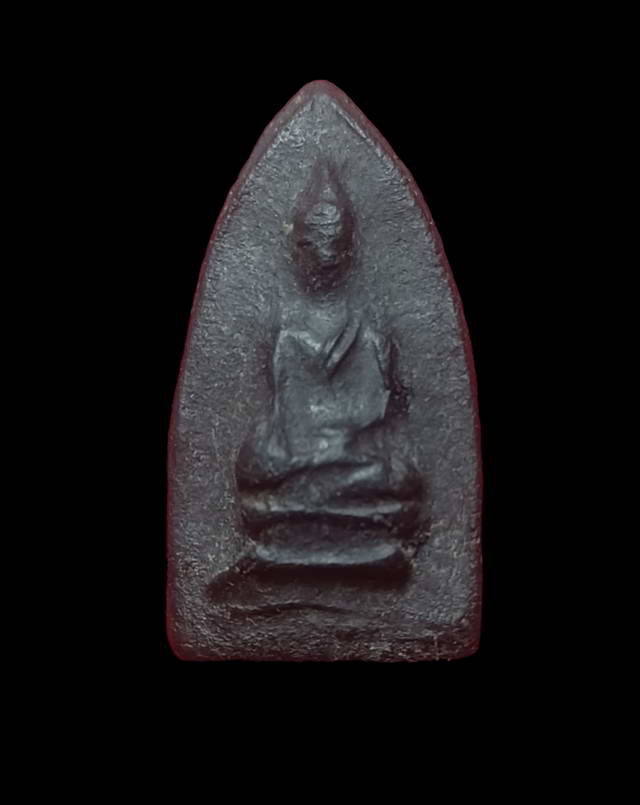 พระสรรค์นั่งฐานขีด สังฆาฏิคู่เนื้อผงใบลาน (นิยมสุด) หลวงพ่อกวย วัดโฆสิตาราม จ.ชัยนาท 