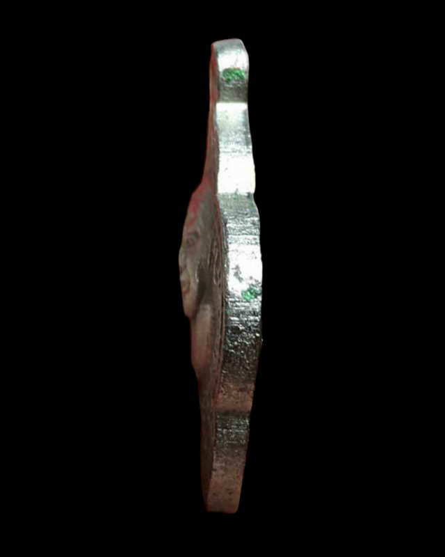 เหรียญดอกจิกเล็ก หลวงพ่อโอด วัดจันเสนเนื้ออัลปาก้า ปี 2513 สภาพสวย ลพ.พรหม ร่วมปลุกเสก