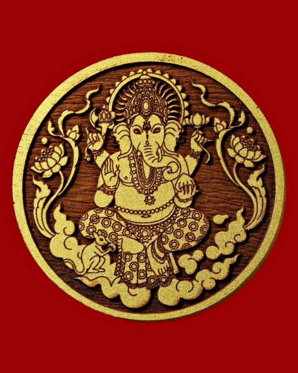 ไม้มงคลสมเด็จพระพุฒาจารย์โต พรหมรังสี / องค์พระพิฆเนศ