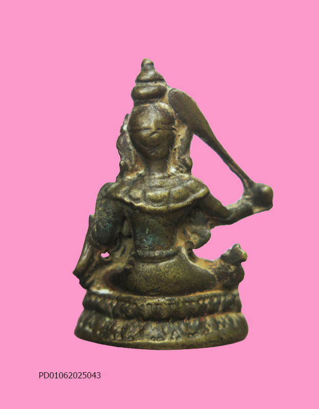 รูปหล่อเนื้อทองผสม พระมัญชุศรีโพธิสัตว์ ฝ่ายปัญญา วชิระญาณ เจ้าคุณโพธิ์แจ้ง หน้าตัก 2 นิ้ว