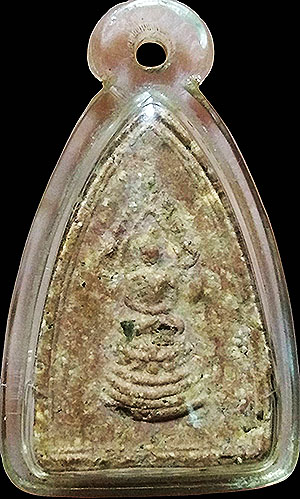 พระประทานพร สองหน้า เนื้อว่านสบู่เลือด ปี2505 หลวงปู่เฮี้ยง วัดป่าฯ ชลบุรี