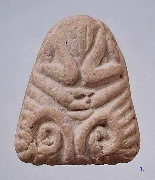 พระปิดตา เนื้อผงเก่า ไม่ทราบที่