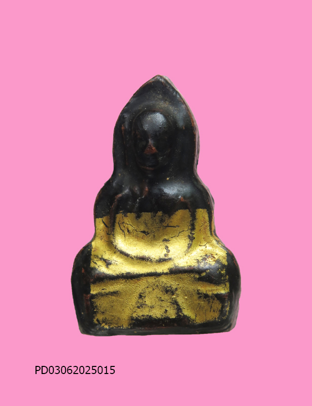 พระพิมพ์หน้าเณร ปิดทอง หลวงตาจวน วัดไก่เตี้ย สุพรรณ