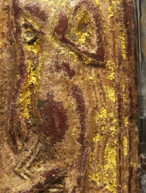 พระลีลาทุ่งเศรษฐี พิมพ์กลาง เนื้อเกสร108 แดง ปิดทองในพิมพ์ หลวงพ่อแพ วัดพิกุลทอง ปี11..เคาะเดียวแดง.