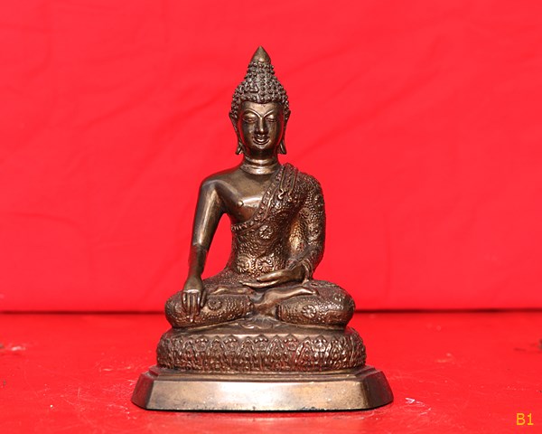 พระบูชาจีวรดอก พระบ้าน หน้าตัก 4 นิ้ว