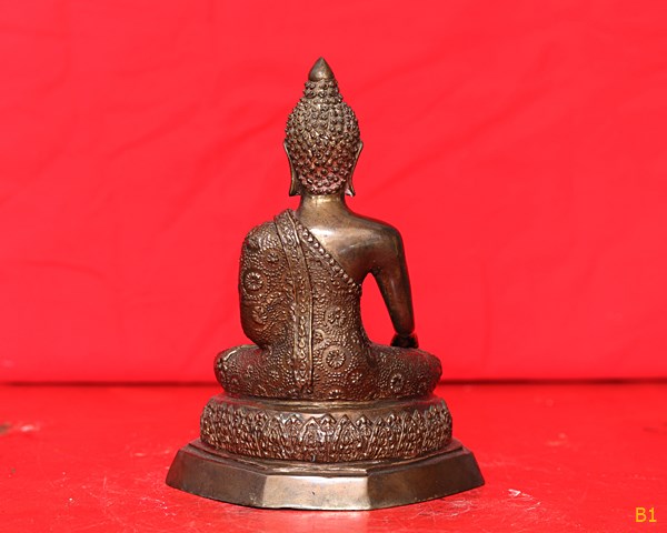 พระบูชาจีวรดอก พระบ้าน หน้าตัก 4 นิ้ว