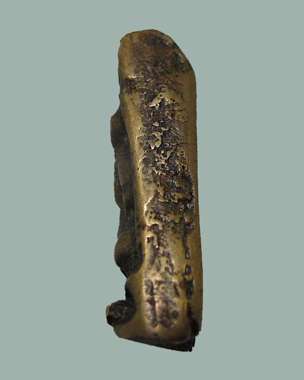 เหรียญหล่อหลวงปู่รอด วัดบางน้ำวน พิมพ์พนมมือ (โย้) เนื้อโลหะผสม ปี ๒๔๖๕ จ.สมุทรสาคร