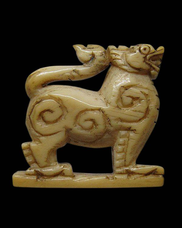 สิงห์หน้าโบสถ์ 3 ขวัญ หลวงพ่อเดิม วัดหนองโพ จ.นครสวรรค์