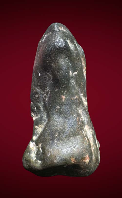 พระรอดกรุหนองมน จ.ลพบุรี พิมพ์เล็ก เนื้อตะกั่วสนิมแดง