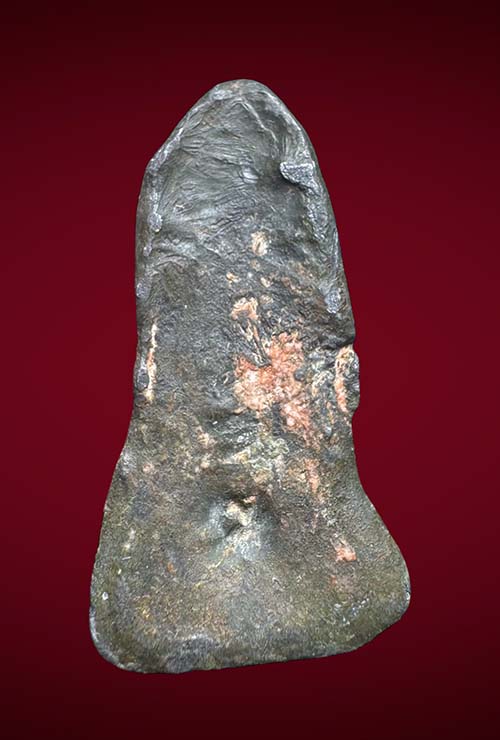 พระรอดกรุหนองมน จ.ลพบุรี พิมพ์เล็ก เนื้อตะกั่วสนิมแดง